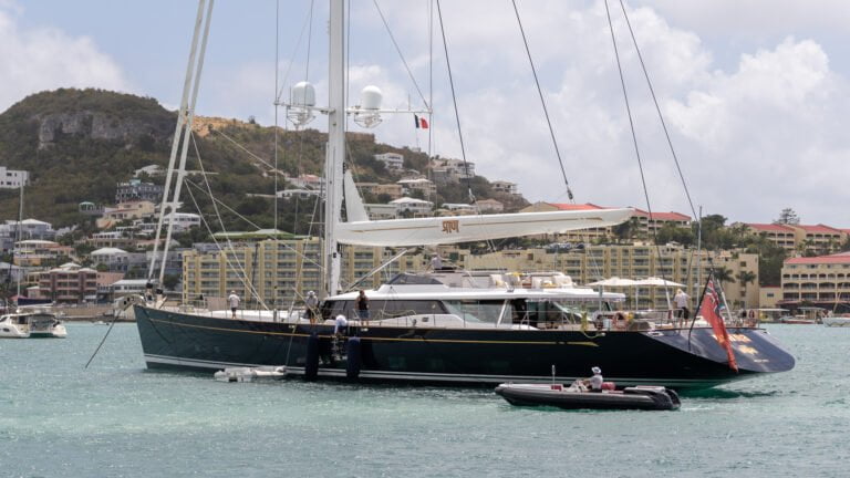 Prana anchored in the channel