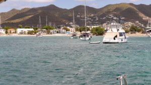 Simpson Bay anchorage view