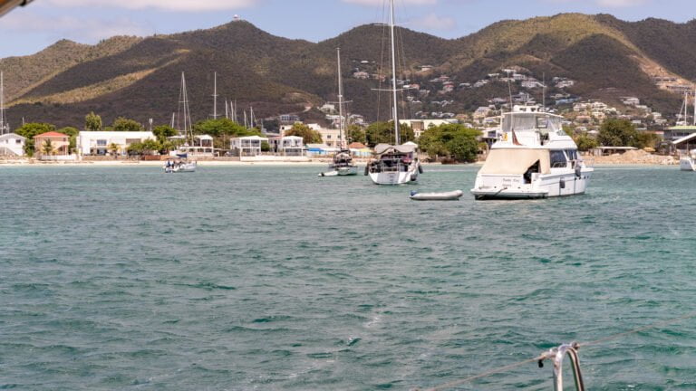 Simpson Bay anchorage view