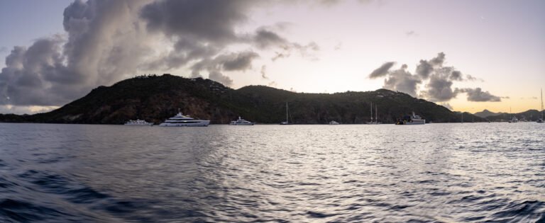 Morning panorama in Gustavia