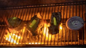 Searing the filets