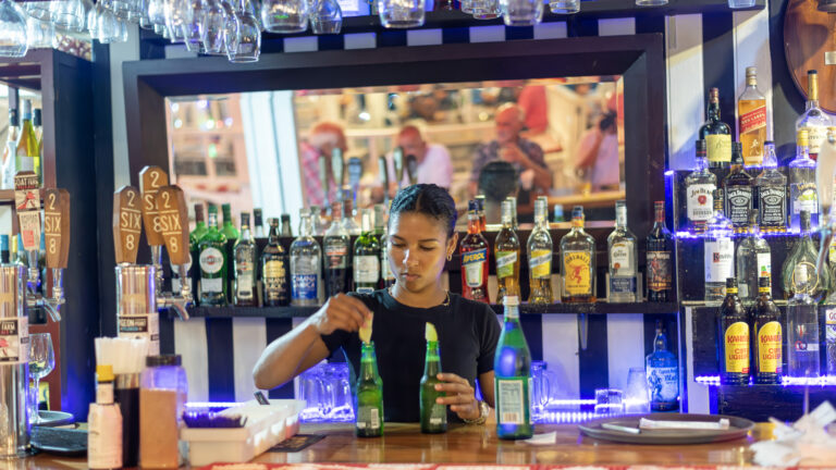 Preparing Beers at Club Sushi