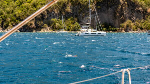 Windy Deshaies anchorage