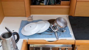 Dishes drying