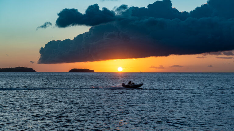 Golden sunset in the Saintes