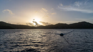 Leaving Bequia at dawn