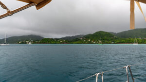 Overcast in Carriacou after tropical storm Bret