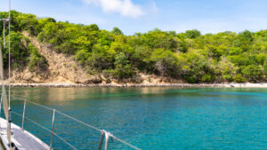 Anchored in anse la Roche