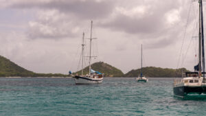 Boats at Sandy Island