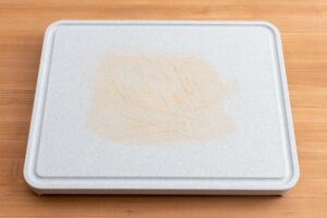 Dirty plastic cutting board