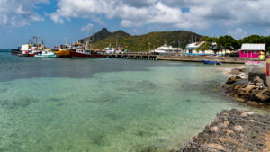 Commercial dock at Tyrell Bay