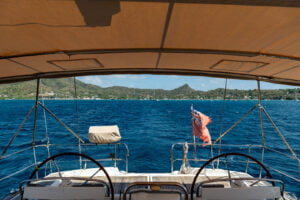 Departing Tyrell Bay on Zanshin