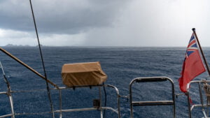 Rainshower coming up behind me