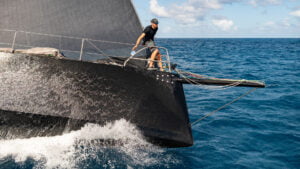 Bowman checking the distance