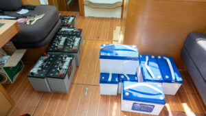 Old and new batteries