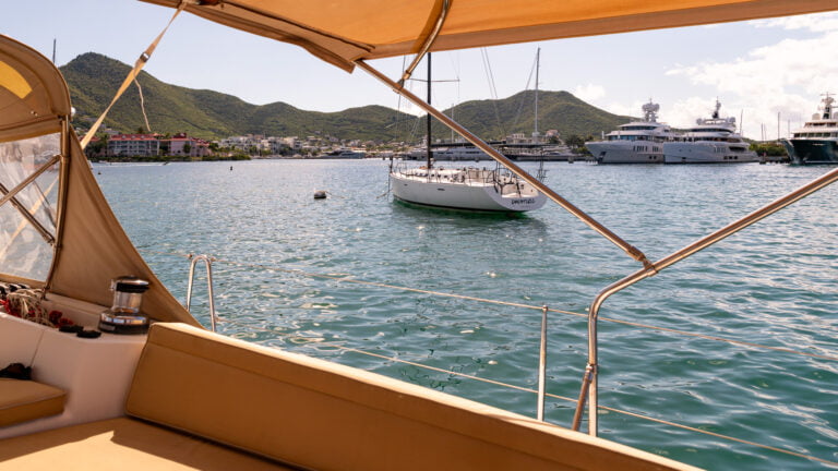 Calm waters in the lagoon
