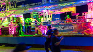 Band on the truck at the jump-up