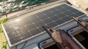 Solar panel hard at work