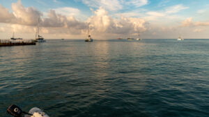 Sunrise and calm waters