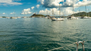 Calm in Simpson Bay this morning