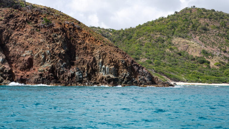 Rocky southern shore of Antigua