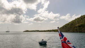 Departing from Green Island