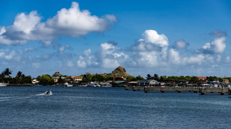 Looking north in Rodney Bay