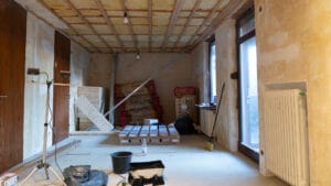 Stacking up building material