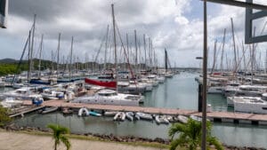 View from the Le Marin Capitainerie