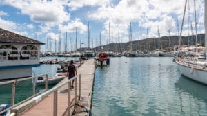 So many docks at Le Marin
