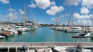 Dock view from Le Mango Bay