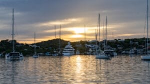 Sunrise in Falmouth Harbour