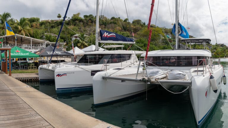 Committee boats at the dock