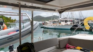 Committee boat at the dock