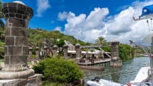 Pillars at Nelson's Sunsail base