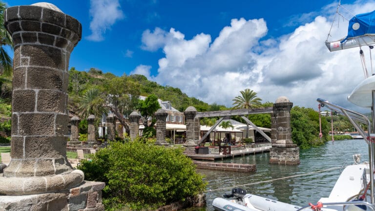 Pillars at Nelson's Sunsail base