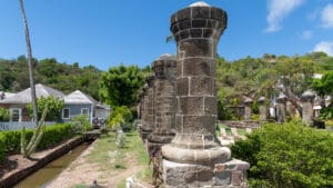 Pillars at Nelson's Sunsail base