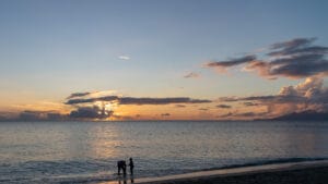 Pinney's Beach sunset