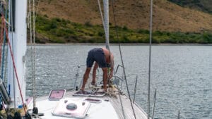 Zed weighing anchor