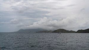 Cloudy departure day in St. Kitts
