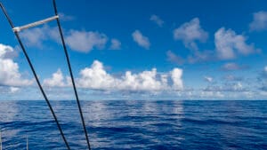 Calm seas and cumulus