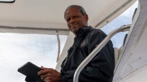 Lincoln at the helm