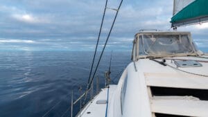 Mirror surface of the seas during the Atlantic crossing