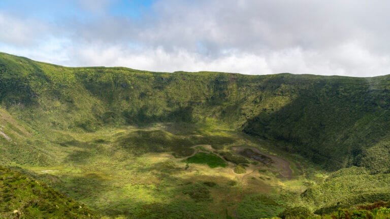 Faial volcano caldera