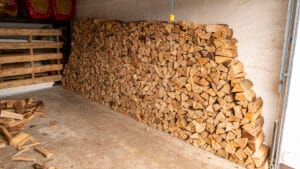 Hardwood for the fireplace