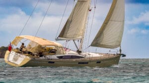 Zanshin sailing upwind