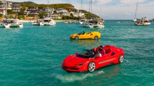 Sports cars afloat