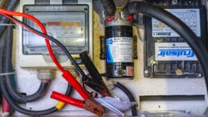 Jumper cabling the fuel transfer pump