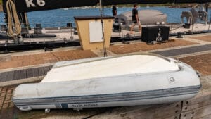 Cleaned dinghy