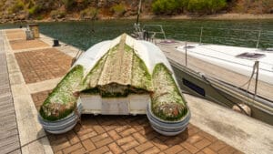 Dinghy on the dock